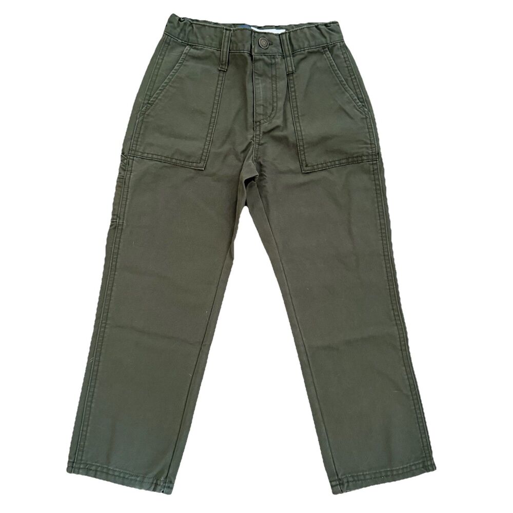 Old Navy Boys Size 7 Taper Pants Built-in Flex Green NWT Carpenter